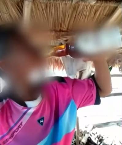 คลิปเด็กกระดกเหล้า