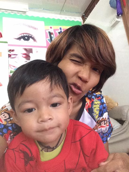 แนน ไนซ์ อดีตกะเทยท้องกับทอม อวยพรวันเกิดลูก