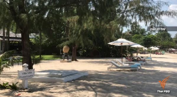 รีสอร์ทบนเกาะสมุย นำเศียรพระพุทธรูปออกจากหาดแล้ว