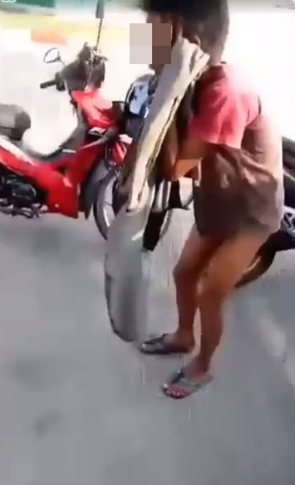 คลิปสั่งสอนเด็กขโมยรถ