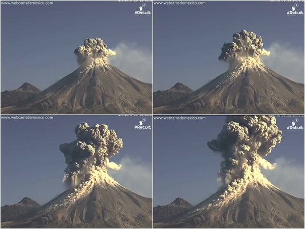 คลิปภูเขาไฟเม็กซิโกระเบิดครั้งใหญ่