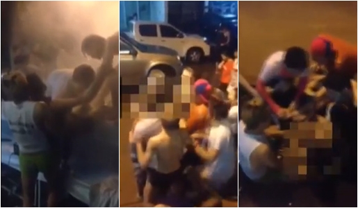  คลิปกะเทยรุมโทรมผู้ชายกลางถนน