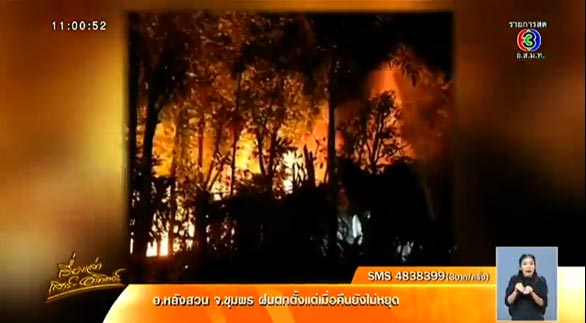 น้ำมันรั่วเชียงใหม่ ทำไฟลุกไหม้คลอง