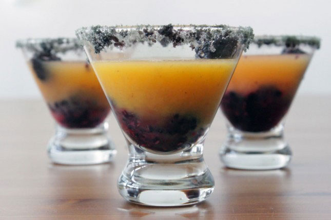 Black and Orange Rum Punch