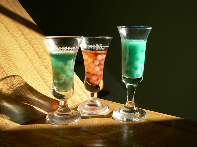 Creepy Bubble Cocktails