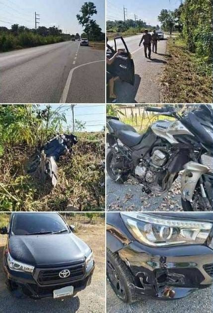 รถยนต์ชนบิ๊กไบค์