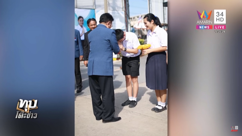 ดราม่าหมอบกราบผอ.โรงเรียน