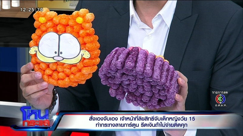 จับลิขสิทธิ์กระทงลายการ์ตูน