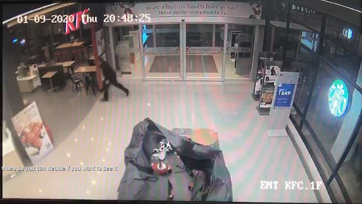 นาทีโจรโหด ตามยิง รปภ. 