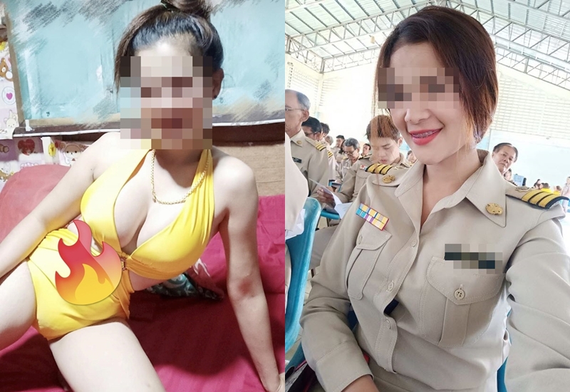 ผู้ช่วยผู้ใหญ่บ้านสาวแต่งตัวโป๊