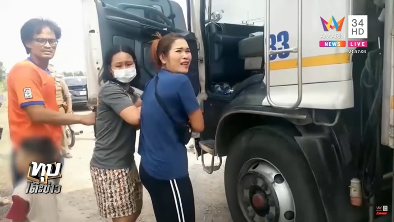 ชายเสียชีวิตคารถบรรทุก