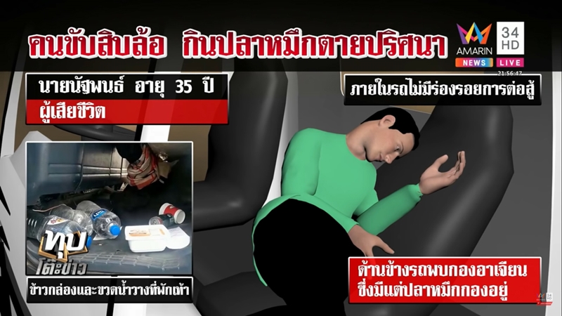 ชายเสียชีวิตคารถบรรทุก