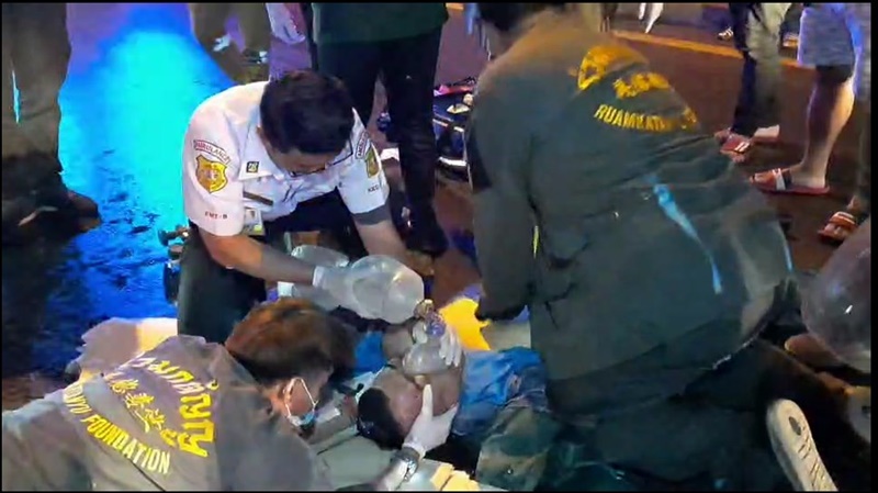 ตำรวจโดนชนแล้วหนี