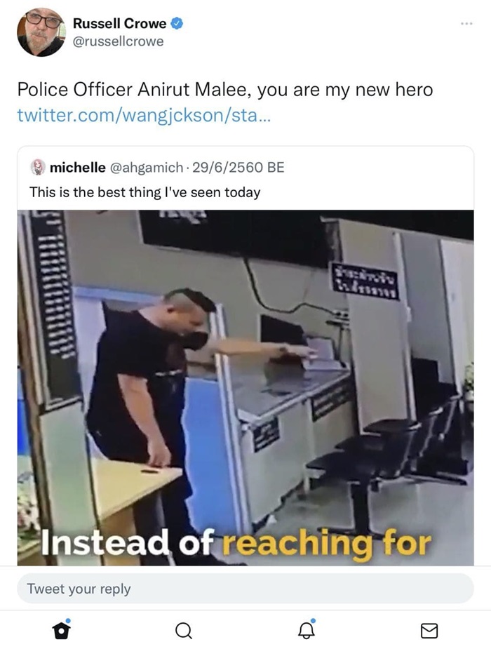 ข่าว Russell Crowe มาไทย