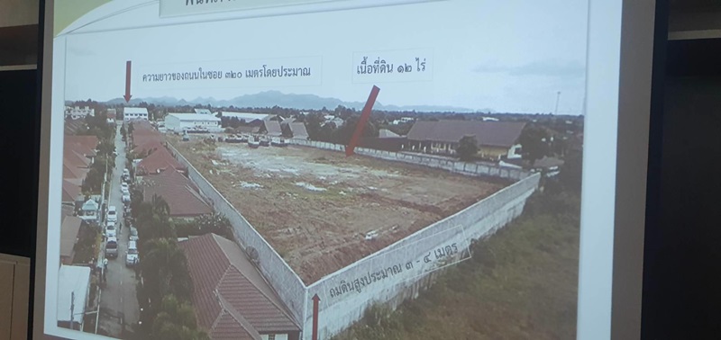 ข่าวเพื่อนบ้านถมดินสูงมิดหลังคา