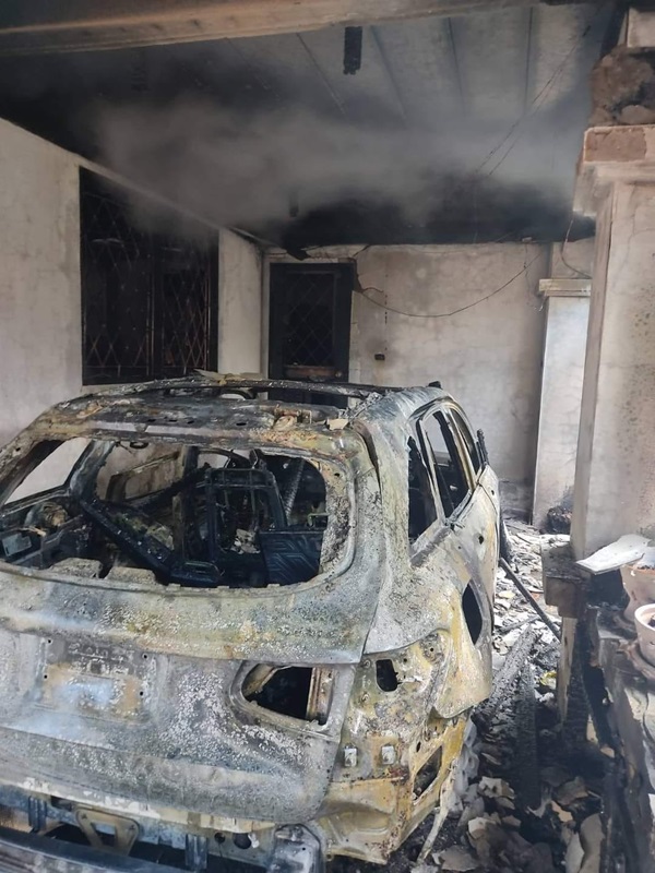 ไฟไหม้รถเบนซ์