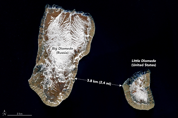 Big Diomede Little Diomede