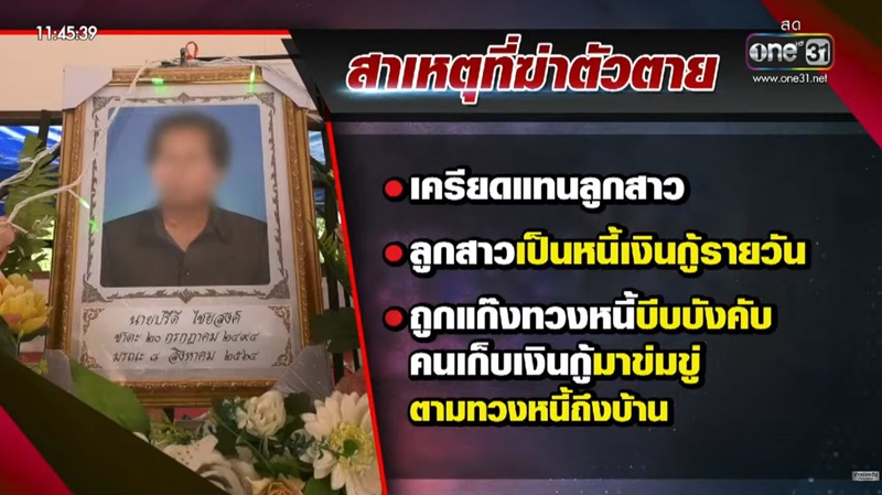 ผูกคอตายหนีเจ้าหนี้