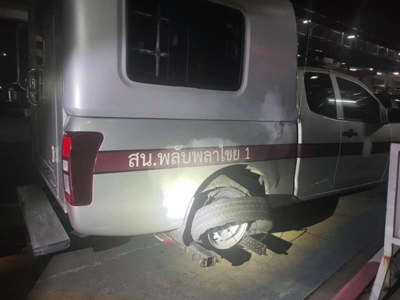 รถตำรวจชนคน