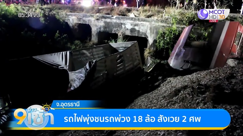 รถไฟชนรถบรรทุก