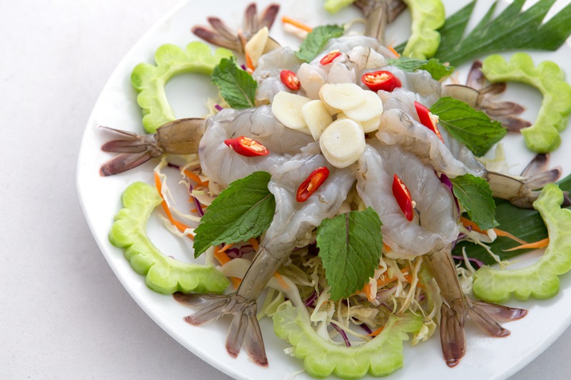 กุ้งแช่น้ำปลา