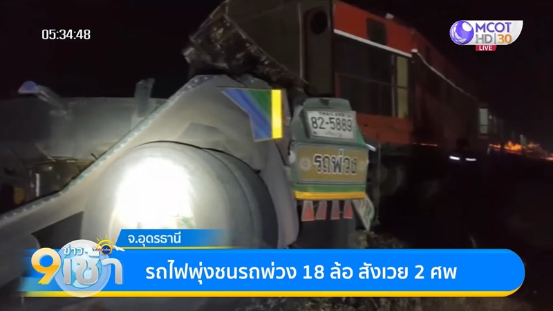 รถไฟชนรถบรรทุก