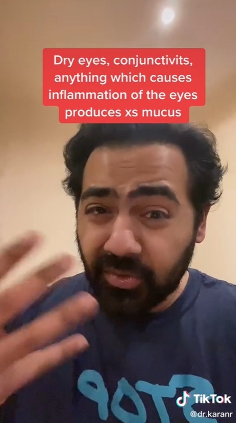 ขี้ตาเป็นเส้น