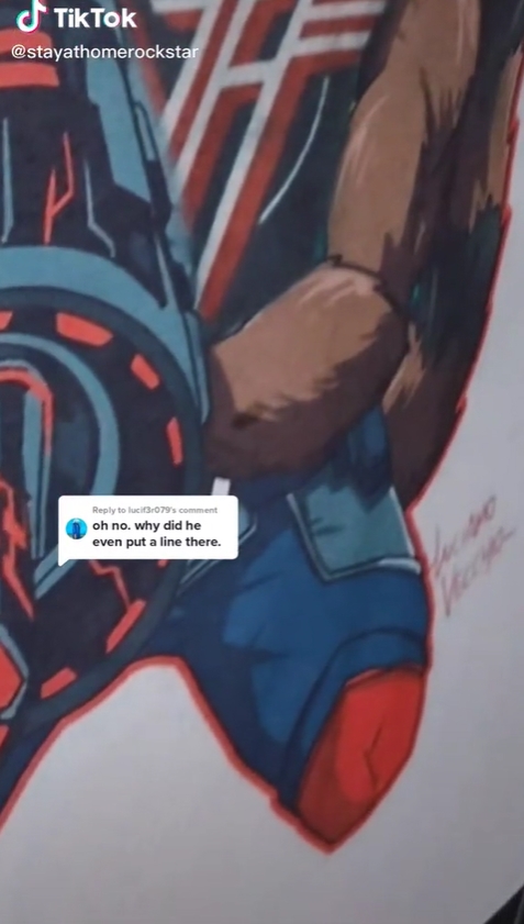 สักการ์ตูน Marvel