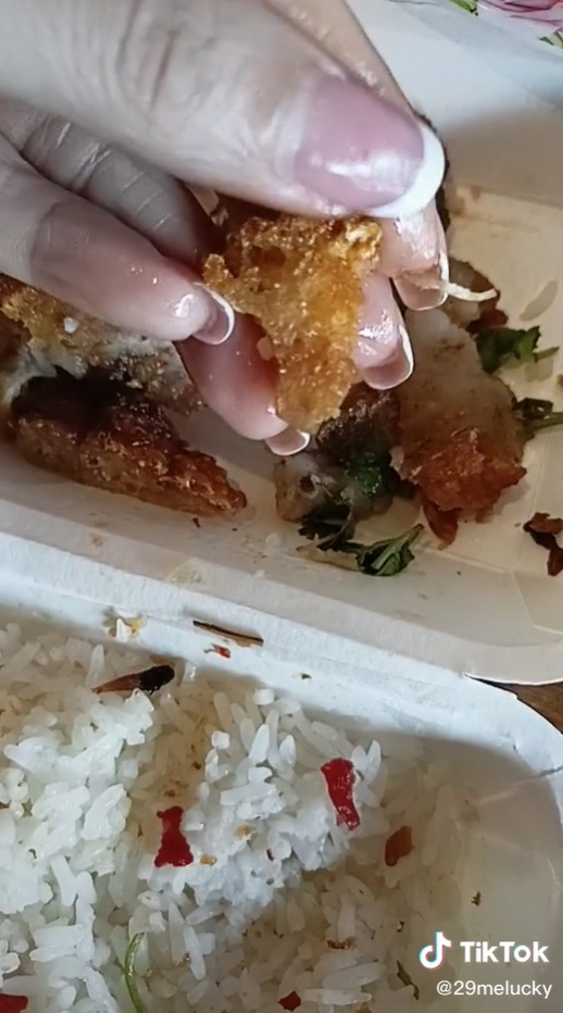 ข้าวหมูกรอบที่ไม่กรอบ