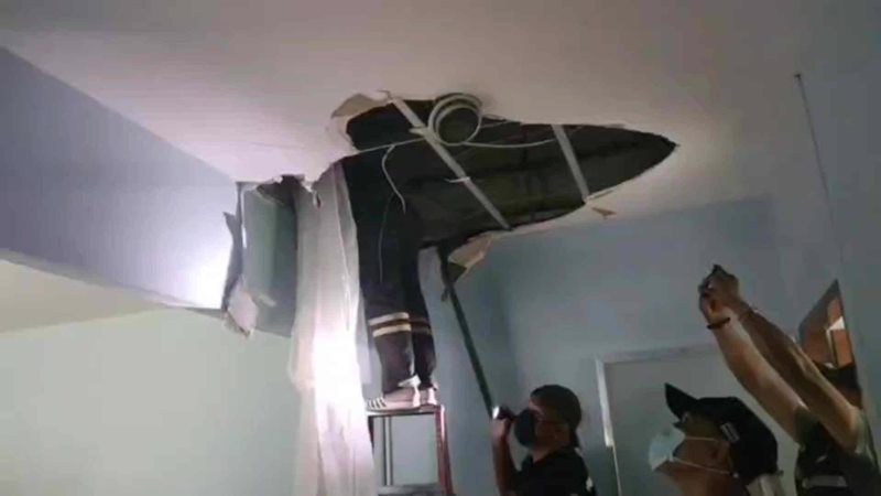 ช่างแอร์ตายบนฝ้าเพดาน