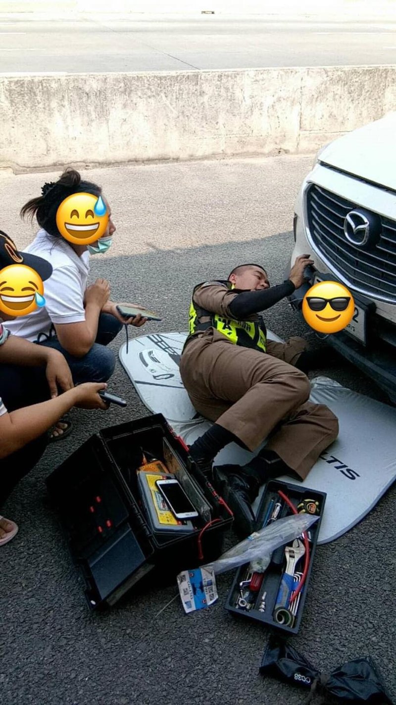 ขับรถชนตำรวจตาย