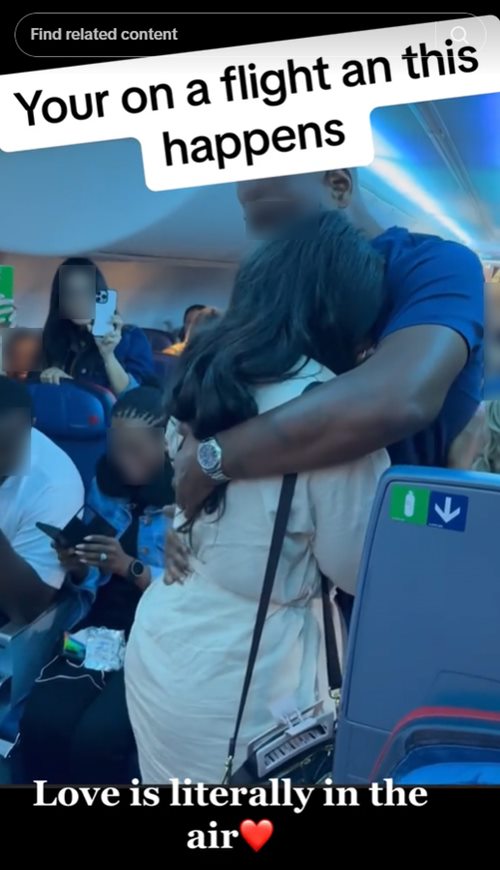 ขอแต่งงานบนเครื่องบิน