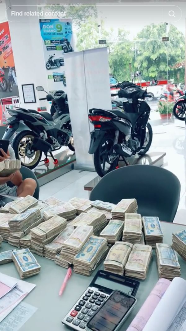 ซื้อมอเตอร์ไซค์เงินสด