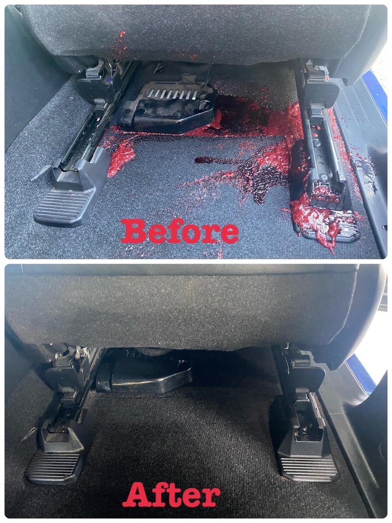 แยมหกใส่รถ