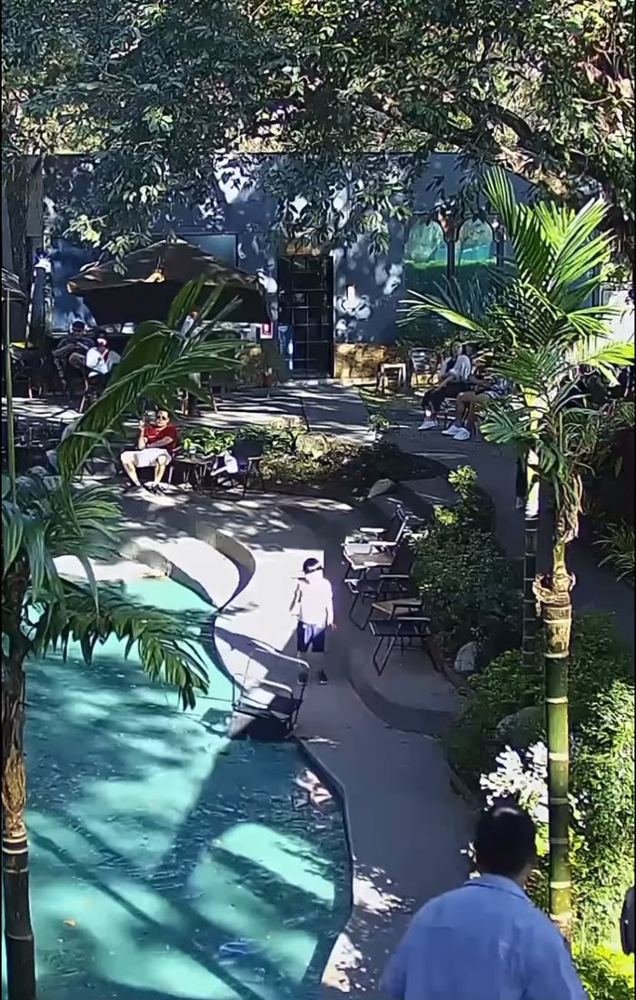 เด็กตกสระน้ำคาเฟ่