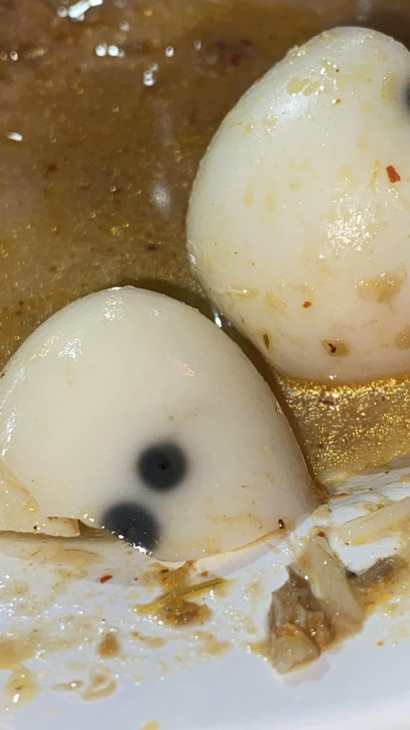 จุดดำบนไข่ต้ม