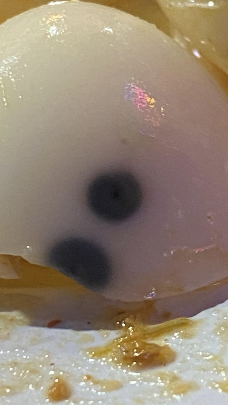 จุดดำบนไข่ต้ม