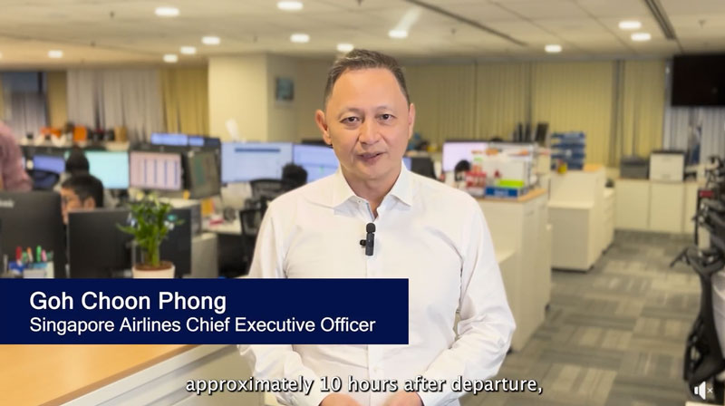 สิงคโปร์ แอร์ไลน์ส SQ321 ตกหลุมอากา