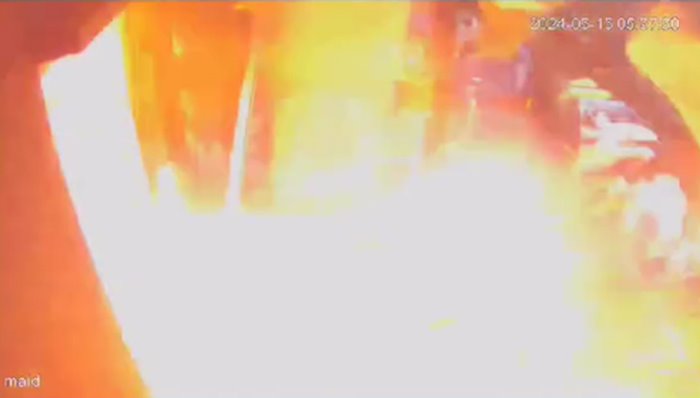 เตาแก๊สระเบิดใส่หน้า