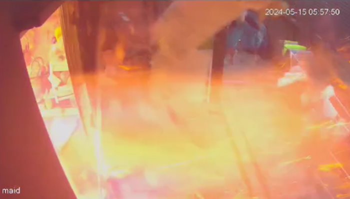 เตาแก๊สระเบิดใส่หน้า