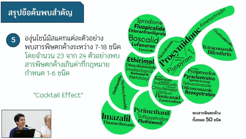 องุ่นไชน์ มัสแคท ในไทย พบสารตกค้าง 50 ชนิด