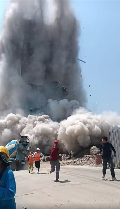 อาคาร สตง. ถล่มขณะก่อสร้าง หลังเกิดแผ่นดินไหว