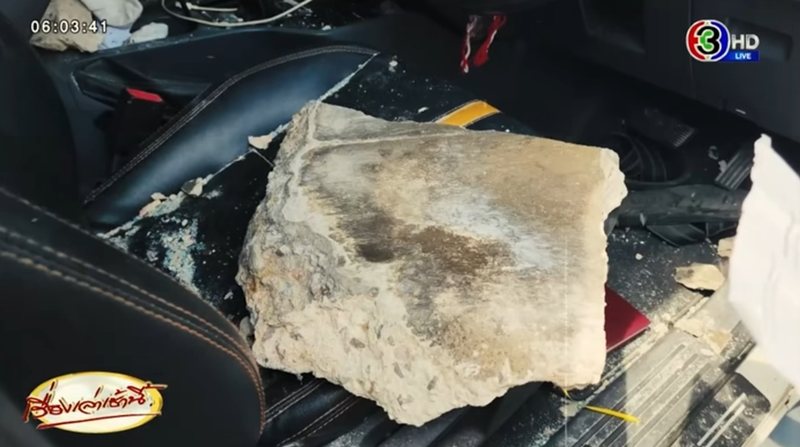 เปิดสาเหตุการเสียชีวิต เหยื่อแผ่นปูนร่วงใส่รถ ถนนพระราม 2 