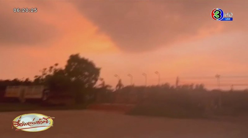 ฮือฮา ท้องฟ้าสีเลือด ฉะเชิงเทรา ไขคำตอบเกิดจากอะไร