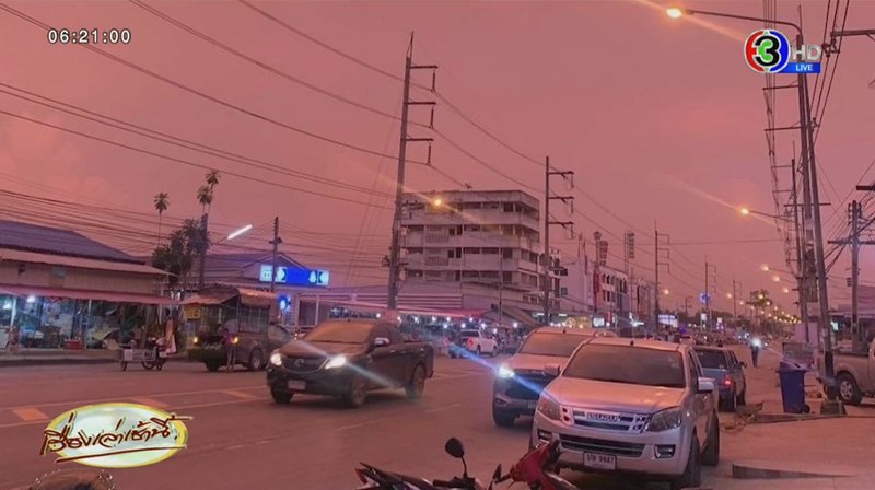 ฮือฮา ท้องฟ้าสีเลือด ฉะเชิงเทรา ไขคำตอบเกิดจากอะไร