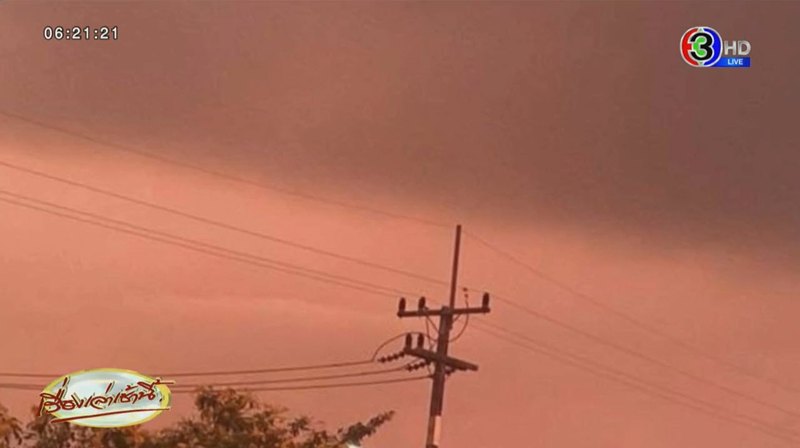 ฮือฮา ท้องฟ้าสีเลือด ฉะเชิงเทรา ไขคำตอบเกิดจากอะไร