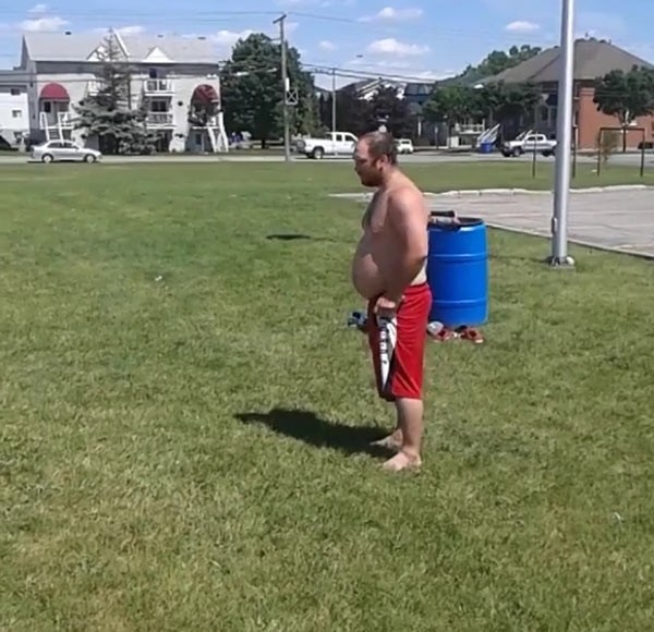 กังฟูแพนด้าตัวจริง หนุ่มพุงกลมโชว์สกิลปากัวร์สุดเจ๋ง เด้งตีลังกาอย่างเทพ 