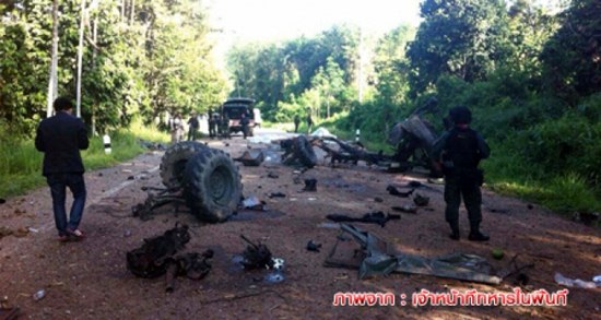 ระเบิดรถทหารกรงปีนัง