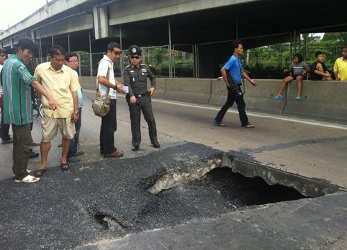 ถนนทรุด
