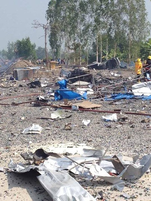 พลุระเบิด สวนแตง 